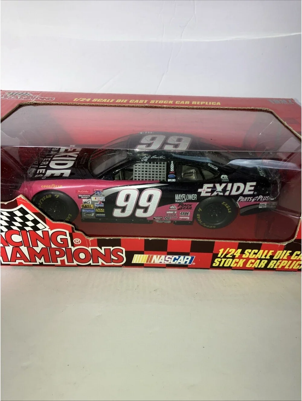 VTG 1997 Racing Champions Jeff Burton #99 Exide Ford Taurus 1:24 NASCAR Diecast